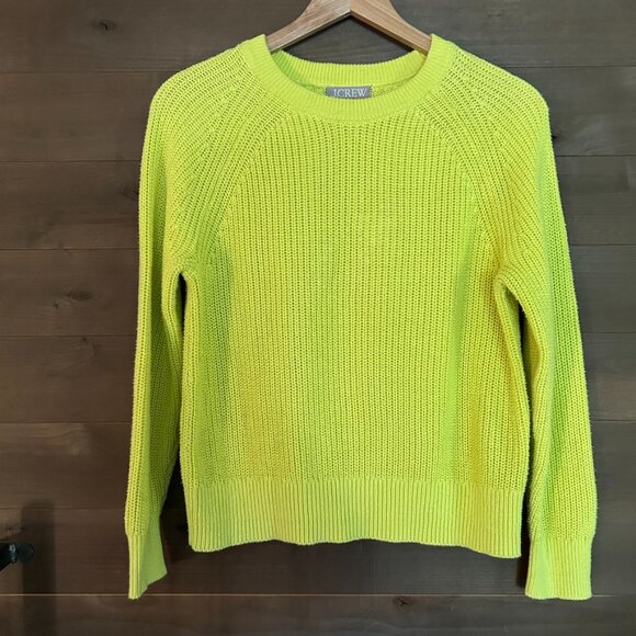 J CREW Cotton Fisherman Ribbed Knit Sweater Top Sz Small - Picture 2 of 5